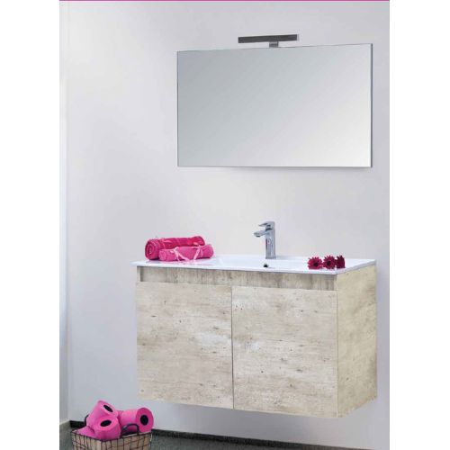 ΕΠΙΠΛΟ ΜΠΑΝΙΟΥ ΜΕ ΚΑΘΡΕΠΤΗ COLOSSEUM bath VERA 8421 Metropolitan Soft 80 cm