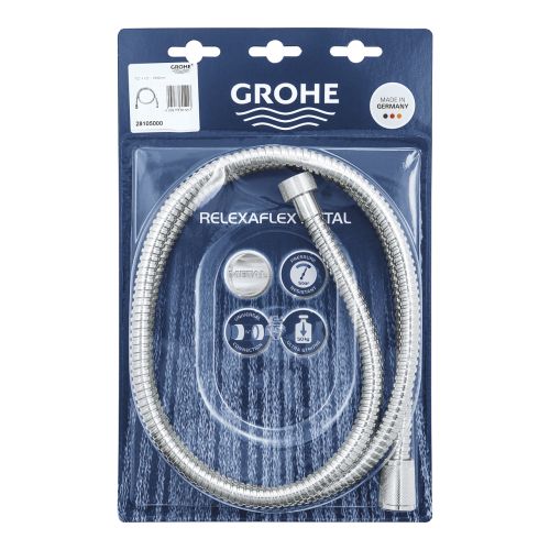 ΣΠΙΡΑΛ ΝΤΟΥΣ ΜΕΤΑΛΛΙΚΟ 1,5 μ. GROHE RelexaFlex 28105