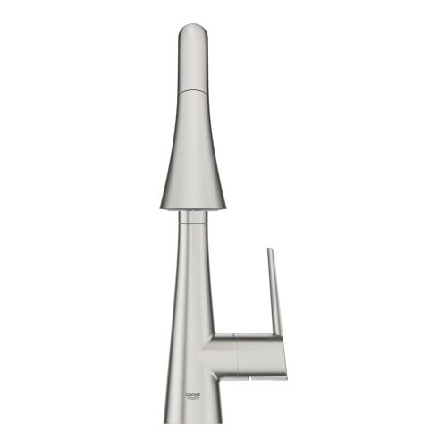 ΜΠΑΤΑΡΙΑ ΚΟΥΖΙΝΑΣ ΜΕ ΝΤΟΥΣ GROHE ZEDRA 32294DC2 Supersteel
