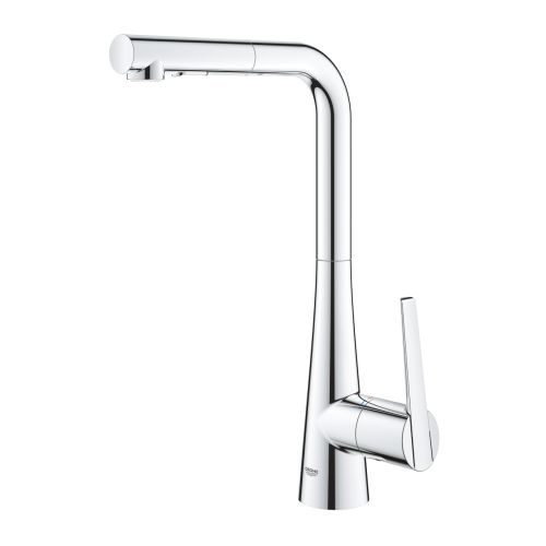 ΜΠΑΤΑΡΙΑ ΚΟΥΖΙΝΑΣ ΜΕ ΝΤΟΥΣ GROHE ZEDRA 32553002 Χρώμιο