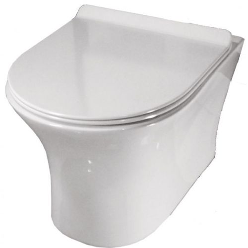ΛΕΚΑΝΗ WC ΚΡΕΜΑΣΤΗ ΜΕ Soft Close ΚΑΛΥΜΜΑ UF GLORIA ANITA RIMLESS 48x36,5x37 cm