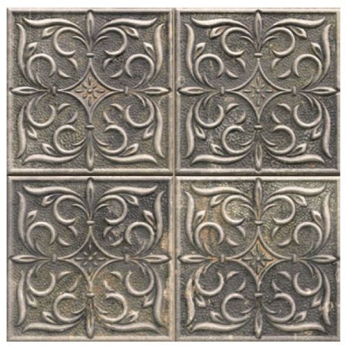 ΠΛΑΚΑΚΙ ΤΟΙΧΟΥ / ΔΑΠΕΔΟΥ KARAG ANTIGUA LIS Black 33x33 cm