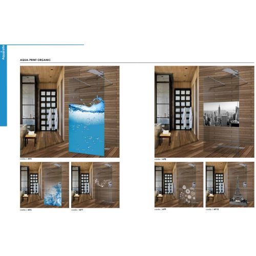 ΚΑΜΠΙΝΑ ΠΟΡΤΑ ΝΤΟΥΖΙΕΡΑΣ  ΕΘΥΓΡΑΜΜΗ Aquarelle Venia 90 Clear 150-160 x 185 cm 