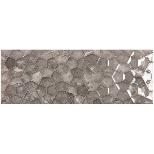ΠΛΑΚΑΚΙ ΤΟΙΧΟΥ KARAG ARIANA Graphite Rlv 25 x 70 cm