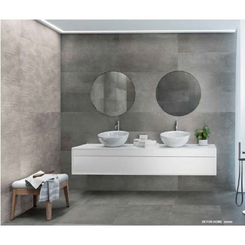 ΠΛΑΚΑΚΙ ΤΟΙΧΟΥ KOLOSSOS BETON HOME Pearl R 30 x 90 cm