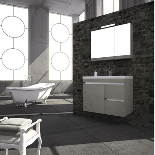 ΕΠΙΠΛΟ ΜΠΑΝΙΟΥ ΜΕ ΚΑΘΡΕΠΤΗ ΝΤΟΥΛΑΠΙ  SAVVOPOULOS BLEND III  8763 Μελαμίνη  80 cm
