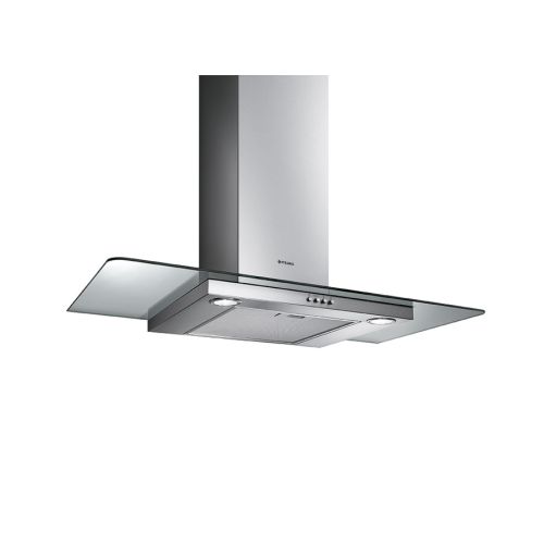 ΑΠΟΡΡΟΦΗΤΗΡΑΣ ΕΠΙΤΟΙΧΙΑ ΚΑΜΙΝΑΔΑ PYRAMIS Cielo Premium Inox/ Γυαλί Ασφαλείας 90 cm