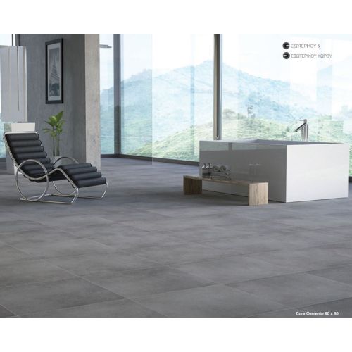 ΠΛΑΚΑΚΙ ΔΑΠΕΔΟΥ KOLOSSOS CORE Cemento 60x60 cm