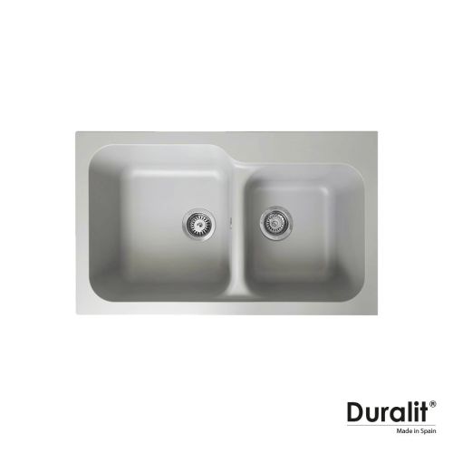 ΝΕΡΟΧΥΤΗΣ ΣΥΝΘΕΤΙΚΟΣ ΕΝΘΕΤΟΣ DURALIT KZ200 Gris Platinum 83x50 cm