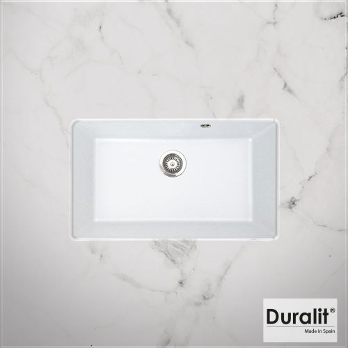 ΝΕΡΟΧΥΤΗΣ ΣΥΝΘΕΤΙΚΟΣ ΥΠΟΚΑΘΗΜΕΝΟΣ DURALIT KZ075U  Bianco Artico 76x50 cm