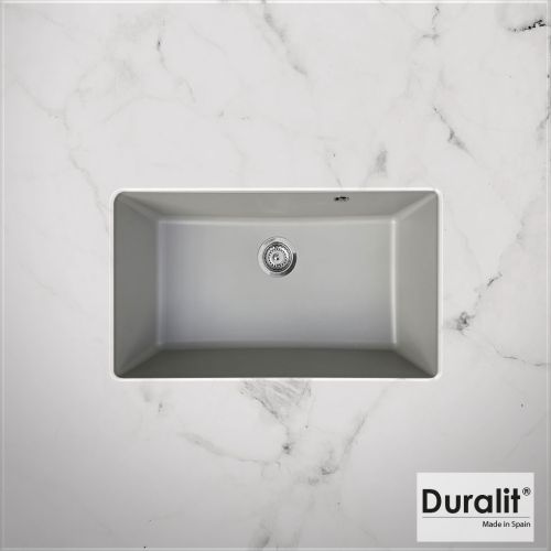 ΝΕΡΟΧΥΤΗΣ ΣΥΝΘΕΤΙΚΟΣ ΥΠΟΚΑΘΗΜΕΝΟΣ DURALIT KZ075U Gris Platinum 76x50 cm