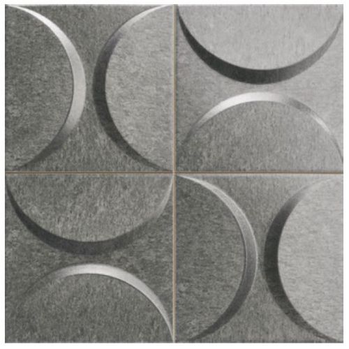 ΠΛΑΚΑΚΙ ΤΟΙΧΟΥ KARAG ECLIPSE Iron 33x33 cm