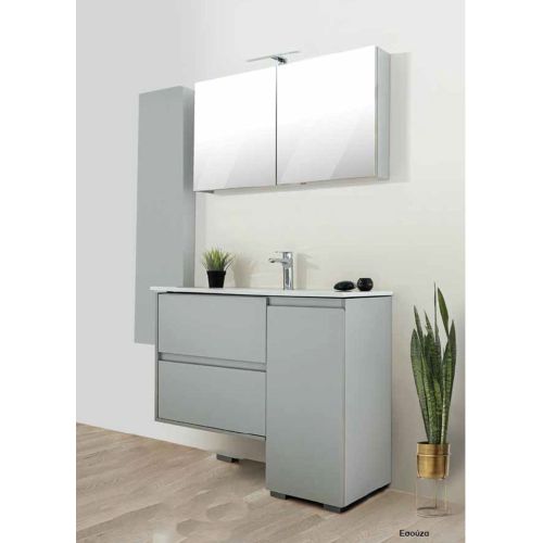 ΕΠΙΠΛΟ ΜΠΑΝΙΟΥ ΜΕ ΚΑΘΡΕΠΤΗ ΝΤΟΥΛΑΠΙ COLOSSEUM bath ELEGANCE 8460 Εσούζα 80 cm
