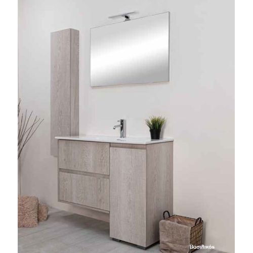 ΕΠΙΠΛΟ ΜΠΑΝΙΟΥ ΜΕ ΚΑΘΡΕΠΤΗ COLOSSEUM bath ELEGANCE 8460 Βασιλικός  80 cm
