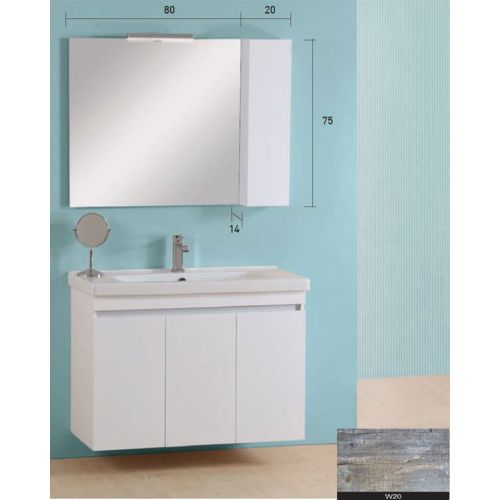ΚΡΕΜΑΣΤΟ ΕΠΙΠΛΟ ΜΠΑΝΙΟΥ PRO BAGNO ELEGANT 950 B MATRIX W20 100cm