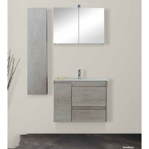 ΕΠΙΠΛΟ ΜΠΑΝΙΟΥ ΜΕ ΚΑΘΡΕΠΤΗ ΝΤΟΥΛΑΠΙ COLOSSEUM bath ELITE 8450 Βασιλικός  80 cm