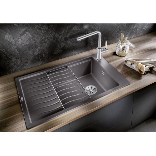 ΝΕΡΟΧΥΤΗΣ ΓΡΑΝΙΤΗ ΕΝΘΕΤΟΣ BLANCO ELON XL 6 S Black 78x50 cm