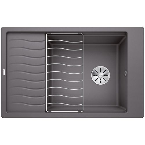 ΝΕΡΟΧΥΤΗΣ ΓΡΑΝΙΤΗ ΕΝΘΕΤΟΣ BLANCO ELON XL 6 S Rock Grey 78x50 cm
