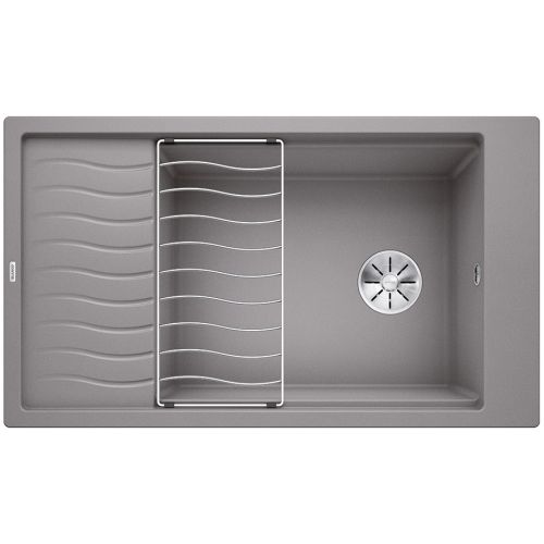 ΝΕΡΟΧΥΤΗΣ ΓΡΑΝΙΤΗ ΕΝΘΕΤΟΣ BLANCO ELON XL 8 S Alu Metallic 86x50 cm