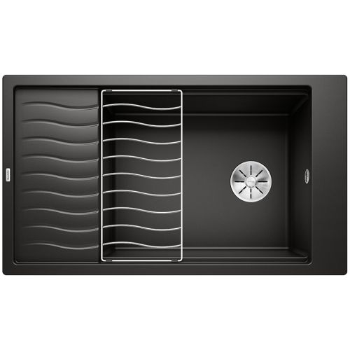 ΝΕΡΟΧΥΤΗΣ ΓΡΑΝΙΤΗ ΕΝΘΕΤΟΣ BLANCO ELON XL 8 S Black 86x50 cm