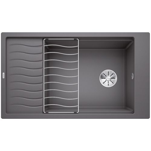 ΝΕΡΟΧΥΤΗΣ ΓΡΑΝΙΤΗ ΕΝΘΕΤΟΣ BLANCO ELON XL 8 S Rock Grey 86x50 cm