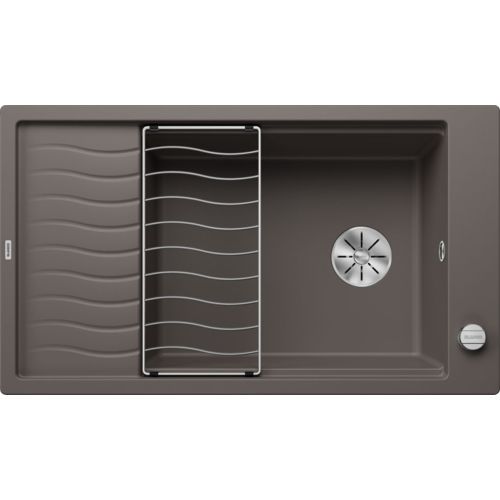 ΝΕΡΟΧΥΤΗΣ ΓΡΑΝΙΤΗ ΕΝΘΕΤΟΣ BLANCO ELON XL 8 S Volcano Grey 86x50 cm