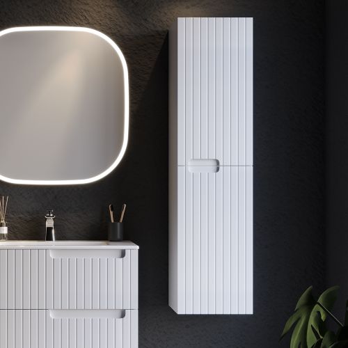 ΕΠΙΠΛΟ ΜΠΑΝΙΟΥ ΚΡΕΜΑΣΤH ΣΤΗΛΗ MARTIN ENZA White 35 MDF 18mm  35x35x138cm