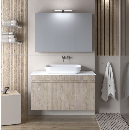 ΕΠΙΠΛΟΥ ΜΠΑΝΙΟΥ ΚΡΕΜΑΣΤΟ  ΣΕΤ MARTIN OMEGA  TOP Beige 100cm