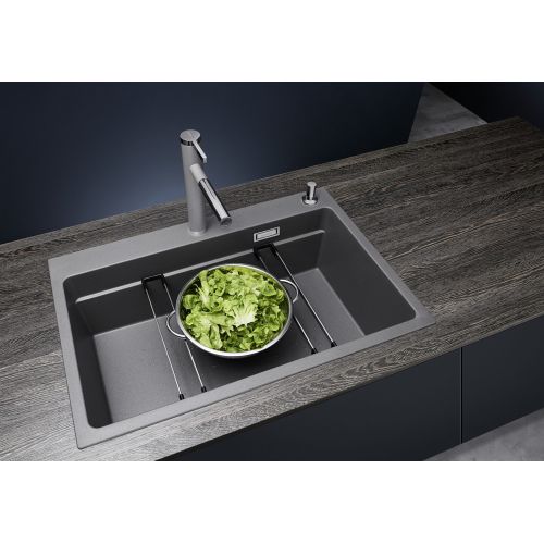 ΝΕΡΟΧΥΤΗΣ ΓΡΑΝΙΤΗ ΕΝΘΕΤΟΣ BLANCO ETAGON 8 Anthracite 78x51 cm
