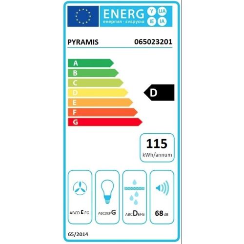 ΑΠΟΡΡΟΦΗΤΗΡΑΣ ΕΠΙΤΟΙΧΙΑ ΚΑΜΙΝΑΔΑ PYRAMIS Fiero Λευκός Premium Λευκό Γυαλί 90 cm