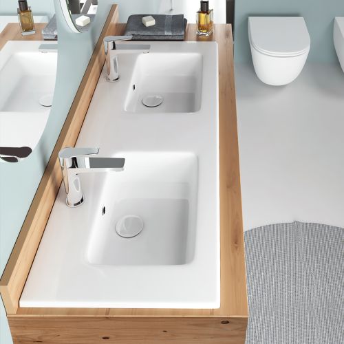 ΝΙΠΤΗΡΑΣ ΚΡΕΜΑΣΤΟΣ Η ΕΠΙΚΑΘΗΜΕΝΟΣ BIANCO Ceramica FLAT 36120 White 121,6 x 46 cm