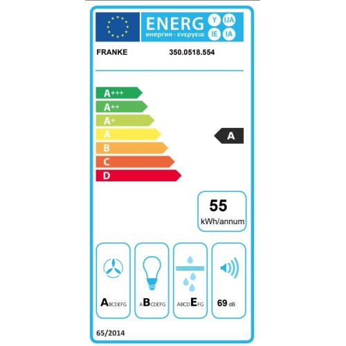 ΑΠΟΡΡΟΦΗΤΗΡΑΣ ΟΡΟΦΗΣ FRANKE Mythos FLAT FMYCF 906 WH Λευκό Κρύσταλλο Inox 90 cm