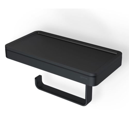 ΧΑΡΤΟΘΗΚΗ ΤΟΙΧΟΥ ΜΕ ΕΤΑΖΕΡΑ GEESA FRAME 8824 Black Matt 21cm