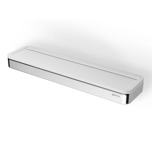 ΕΤΑΖΕΡΑ ΤΟΙΧΟΥ GEESA FRAME 8805 White Matt / Chrome 26cm