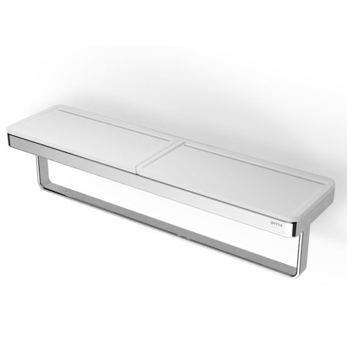 ΕΤΑΖΕΡΑ ΤΟΙΧΟΥ ΜΕ ΠΕΤΣΕΤΟΚΡΕΜΑΣΤΡΑ GEESA FRAME 8853 White Matt / Chrome 42cm