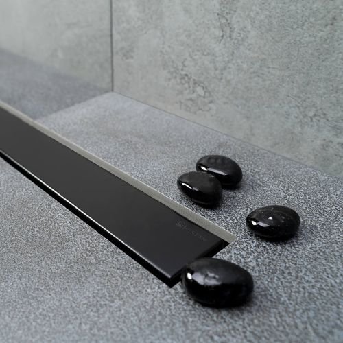 ΣΥΣΤΗΜΑ ΑΠΟΧΕΤΕΥΣΗΣ KARAG PRESTAN CONFLUO FRAMELESS LINE 300 BLACK MATT 30cm