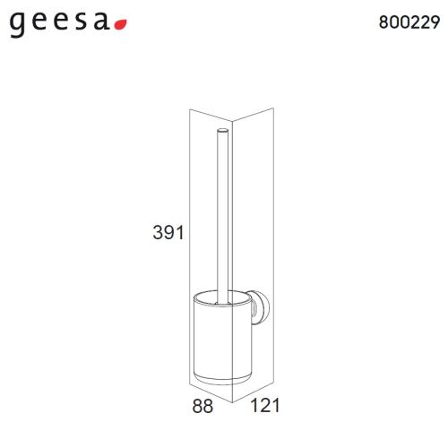 ΠΙΓΚΑΛ ΕΠΙΤΟΙΧΙΟ GEESA COOPER 800229 BY TIGER Inox / Black Mat