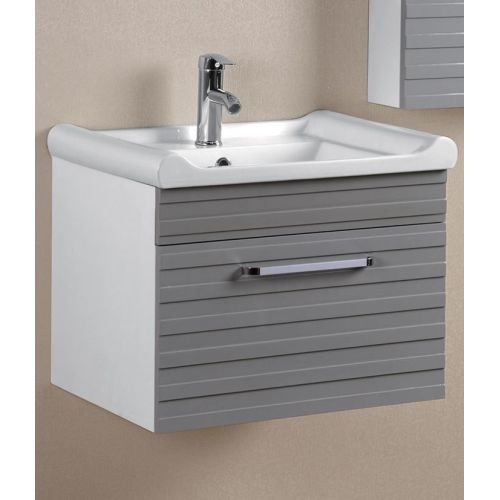 ZEBRINA ΠΑΓΚΟΣ ΣΧΕΤ.ΚΡΕΜ. 60Χ46x48h  ΛΕΥΚ+ΖΕΒΡ PVC