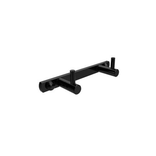 ΑΓΚΙΣΤΡΟ ΤΟΙΧΟΥ 2 ΘΕΣΕΩΝ KARAG NEW OVAL NERO HOOK-2B Μαύρο Ματ 14cm 