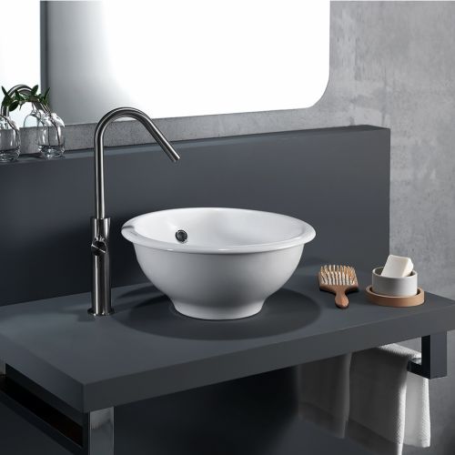 ΝΙΠΤΗΡΑΣ ΕΝΘΕΤΟΣ Η ΕΠΙΤΡΑΠΕΖΙΟΣ SCARABEO IN-OUT 8021 White Ø 39,5 cm