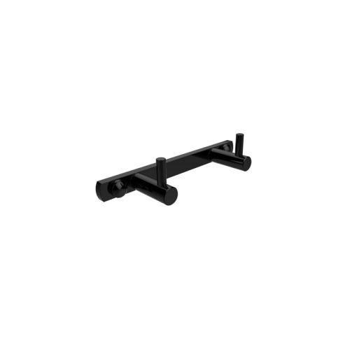 ΑΓΚΙΣΤΡΟ ΤΟΙΧΟΥ 2 ΘΕΣΕΩΝ KARAG NEW OVAL NERO HOOK-2B Μαύρο Ματ 14cm 