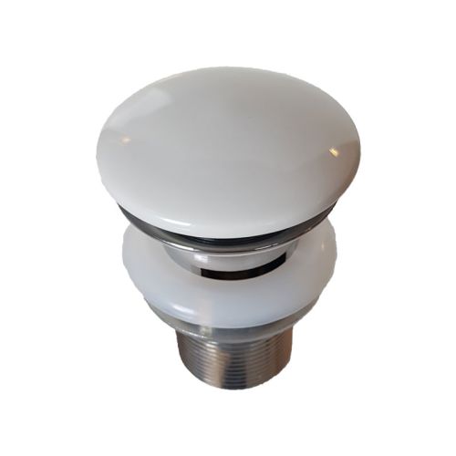 Βαλβίδα νιπτήρος με υπερχείλιση και καπάκι πορσελάνης PRAXIS