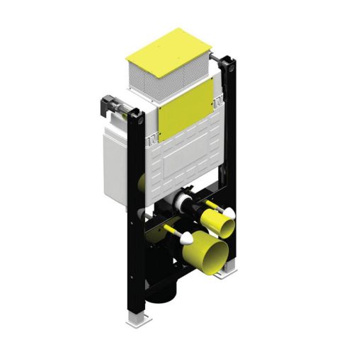 Καζανάκι εντοιχισμού με διπλή έξοδο πλακέτας για αναρτώμενες λεκάνες KARAG