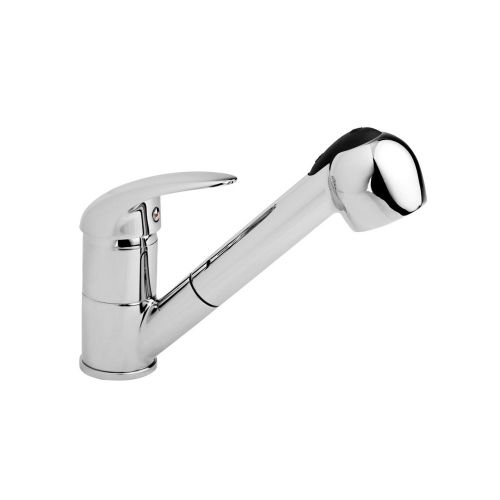 Μπαταρία κουζίνας με αποσπώμενο ντους ALGEO SQUARE FERRO