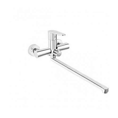 Μπαταρία νιπτήρος εντοιχισμού μεγάλη με διακόπτη ντους ALGEO FERRO