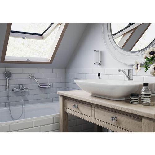 Μπαταρία νιπτήρος με περιστρεφόμενο στόμιο ALGEO FERRO