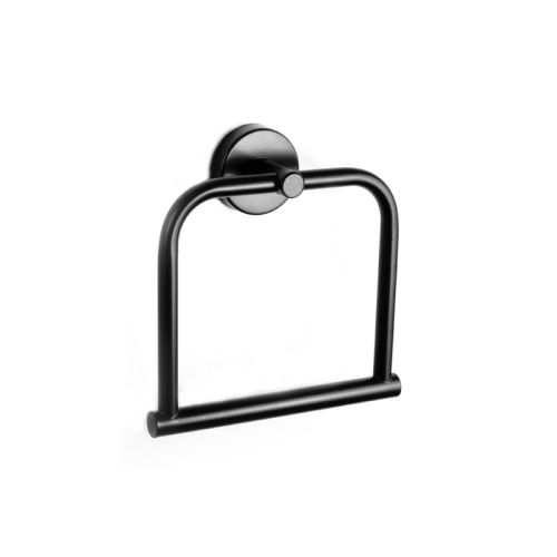 Πετσετοκρεμάστρα κρίκος μαύρη ματ UNO KARAG