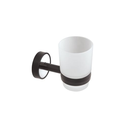 Ποτηροθήκη γυάλινη μαύρη OPTIMO KARAG