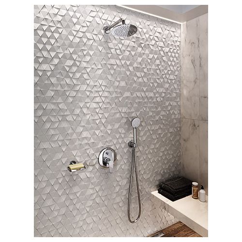 Σετ μπαταρίας εντοιχισμού ντους με μίκτη 4 δρόμων ALGEO FERRO