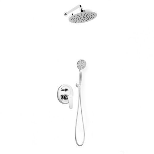 Σετ μπαταρίας εντοιχισμού ντους με μίκτη 4 δρόμων ROTONDO FERRO